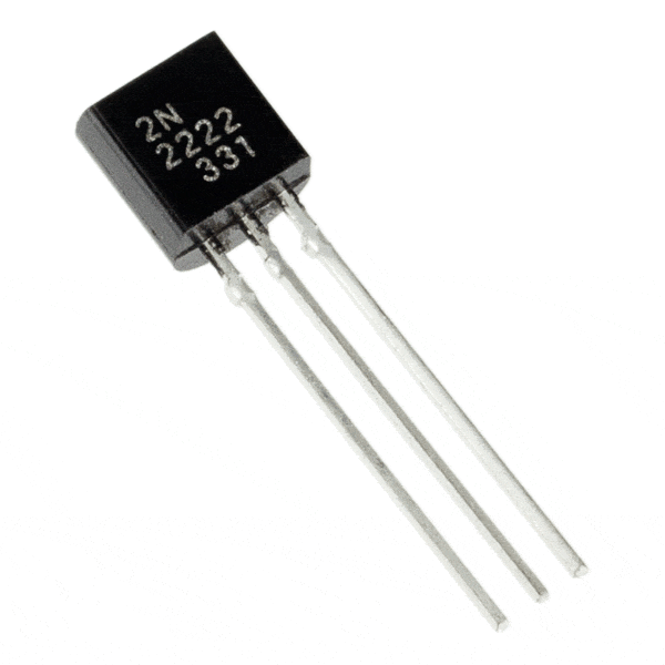 image of 2n2222 TO92 package BJT transistor