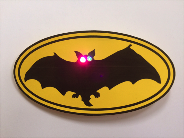 Finished Bat Badge